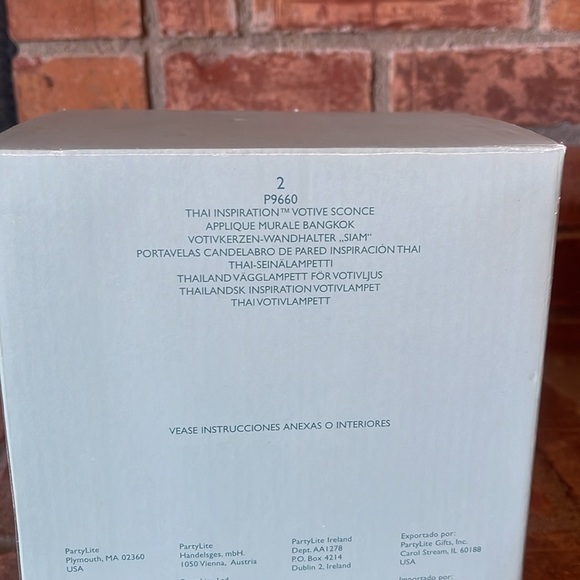 NIB PartyLite Thai Inspiration Votive Sconce P9660 - Picture 7 of 7